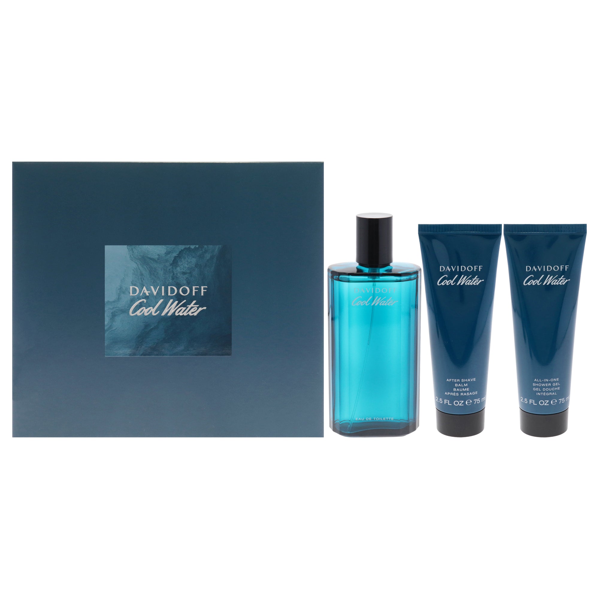 Davidoff Cool Water 3 Pc Gift Set-Thefragrancemart.com
