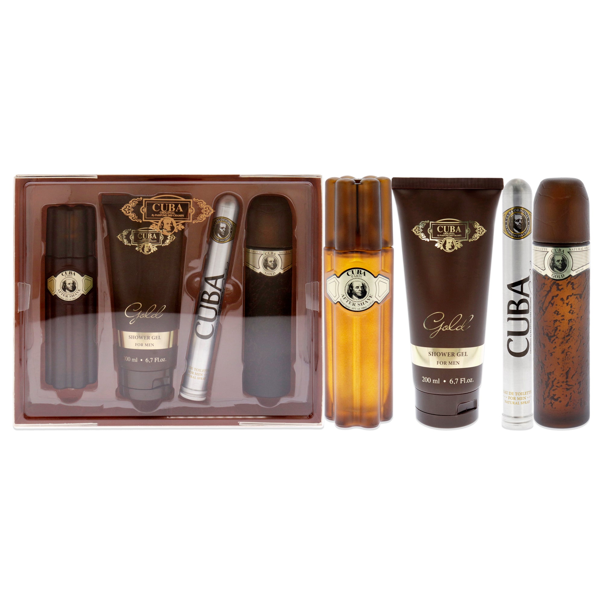 Cuba Gold 4 Pc Gift Set-Thefragrancemart.com