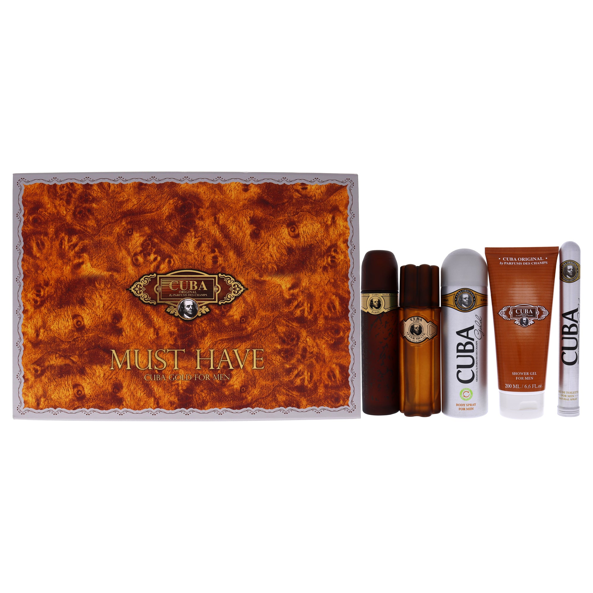Cuba Gold Must Have 5 Pc Gift Set-Thefragrancemart.com