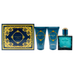 Versace Eros 3 Pc Gift Set-Thefragrancemart.com