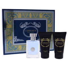 Versace Pour Homme 3 Pc Gift Set-Thefragrancemart.com