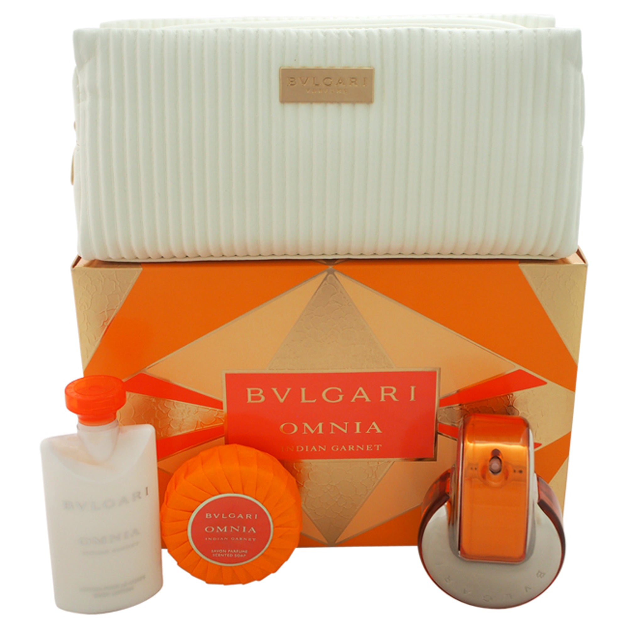 Bvlgari Omnia Indian Garnet 4 Pc Gift Set-Thefragrancemart.com