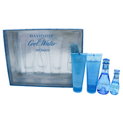Davidoff Cool Water 4 Pc Gift Set-Thefragrancemart.com