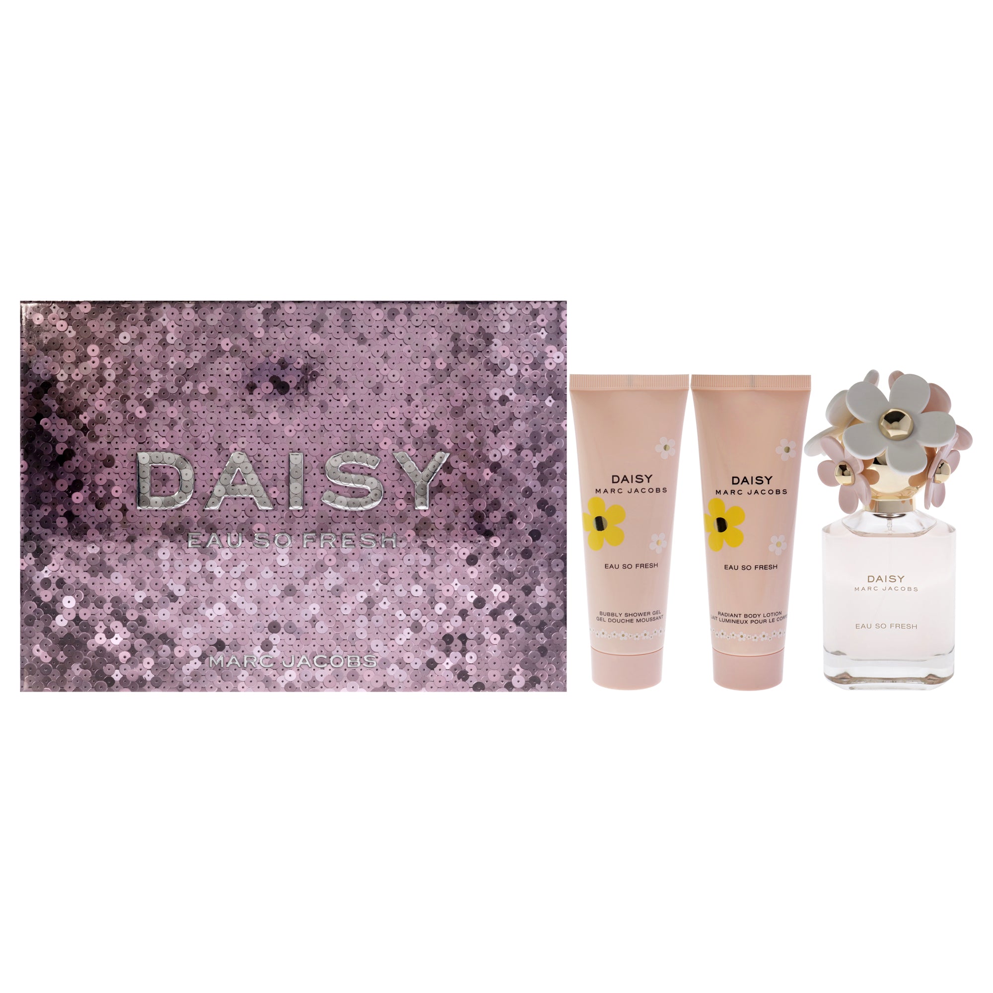 Marc Jacobs Daisy Eau So Fresh 3 Pc Gift Set-Thefragrancemart.com