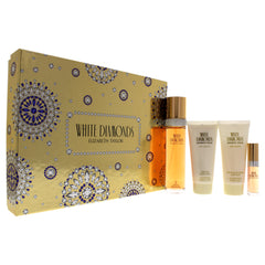 Elizabeth Taylor White Diamonds 4 Pc Gift Set-Thefragrancemart.com