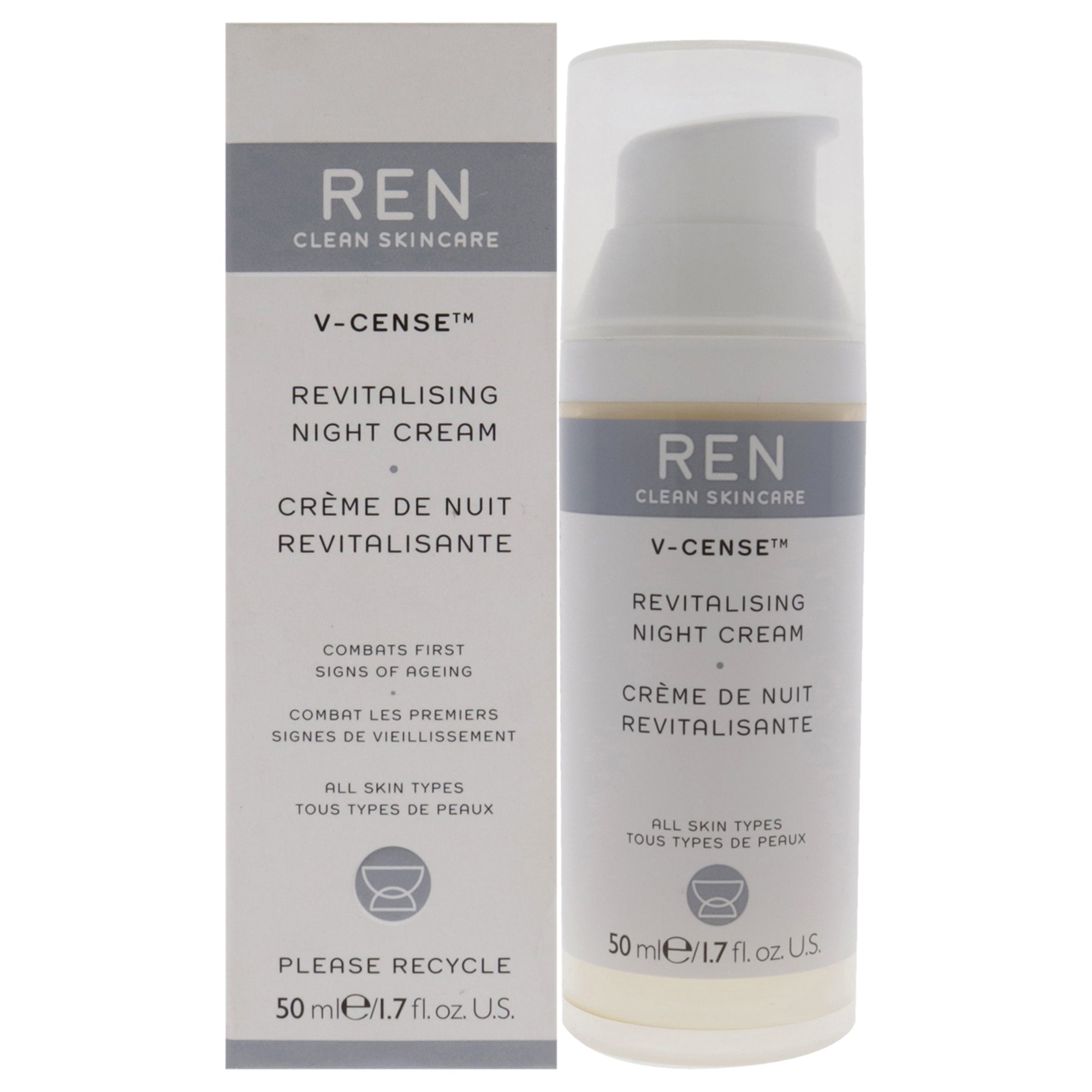 REN V-Cense Revitalising Night Cream -Thefragrancemart.com