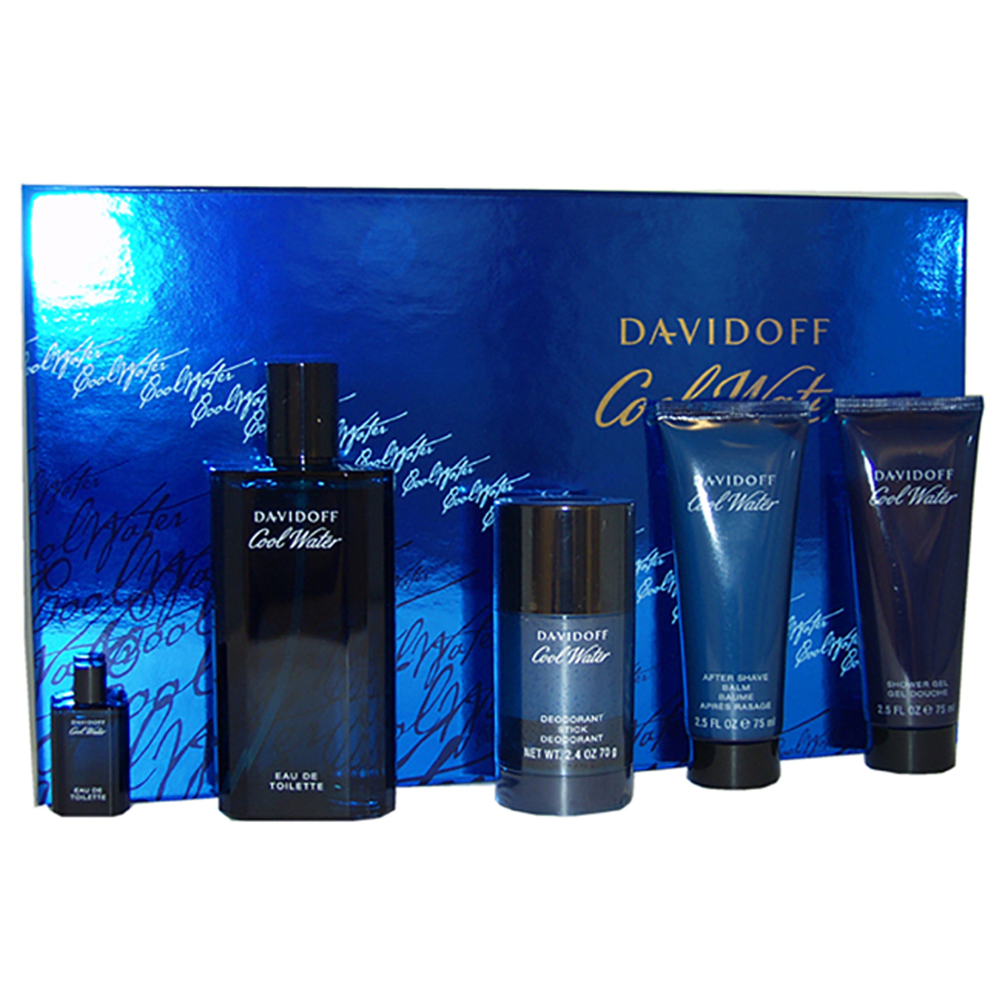 Davidoff Cool Water 5 Pc Gift Set-Thefragrancemart.com