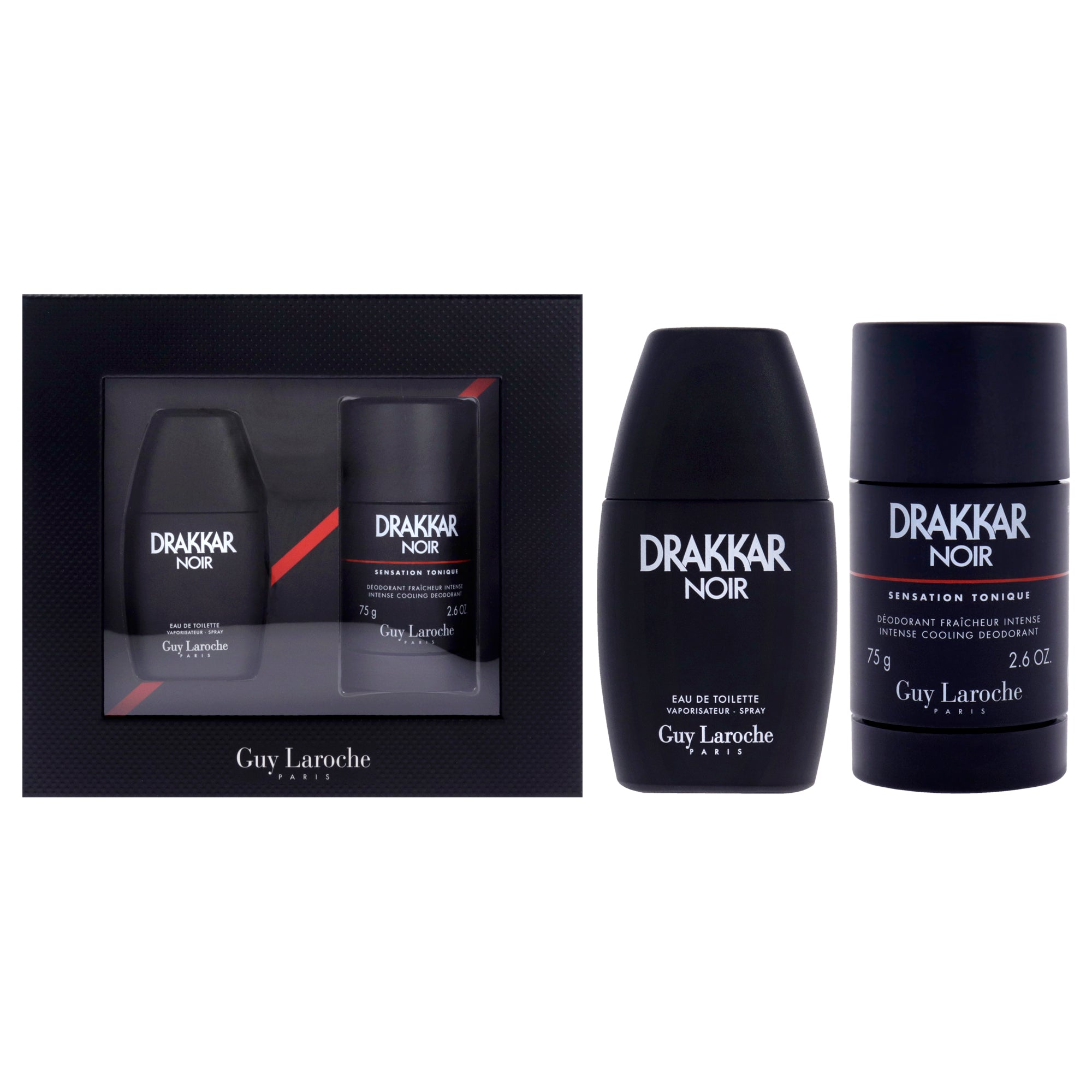 Guy Laroche Drakkar Noir 2 Pc Gift Set-Thefragrancemart.com