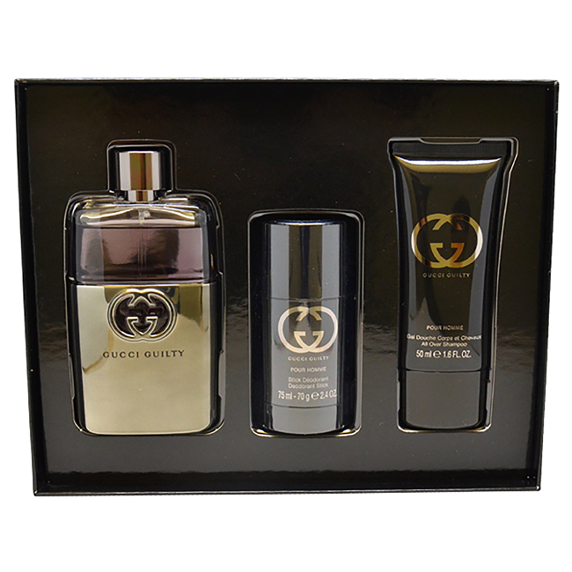 Gucci Guilty 3 Pc Gift Set-Thefragrancemart.com
