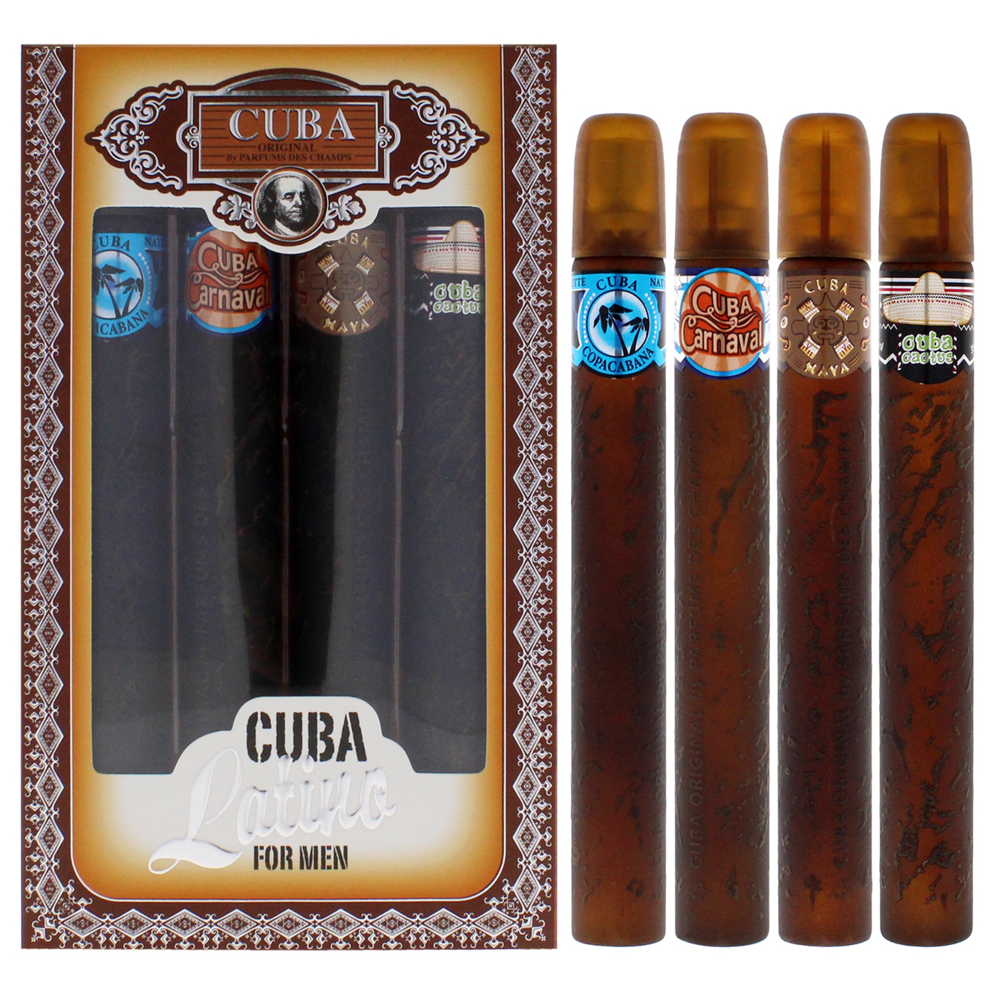 Cuba Latino Collection 4 Pc Gift Set-Thefragrancemart.com