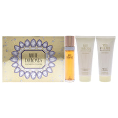 Elizabeth Taylor White Diamonds 3 Pc Gift Set-Thefragrancemart.com