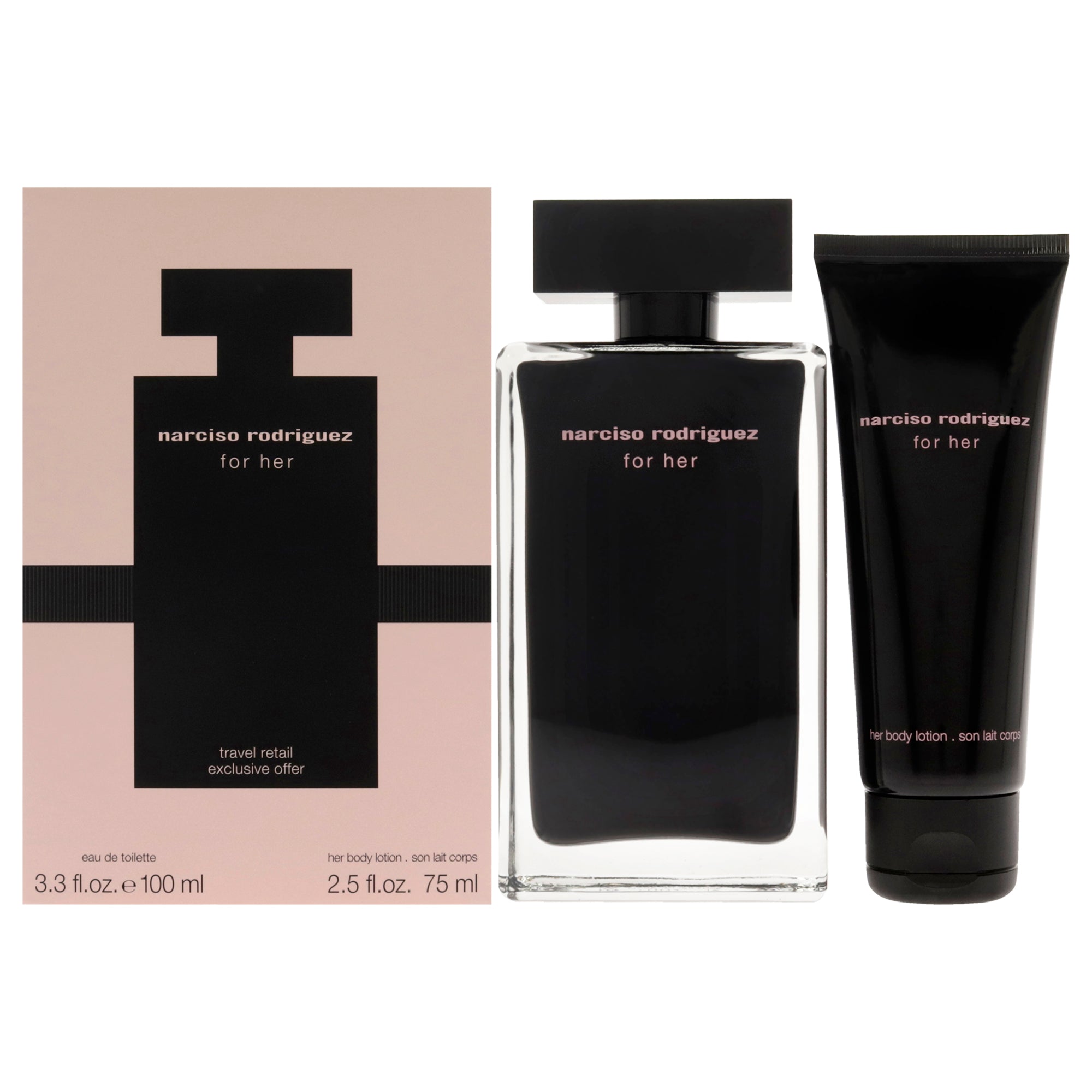 Narciso Rodriguez 2 Pc Gift Set-Thefragrancemart.com