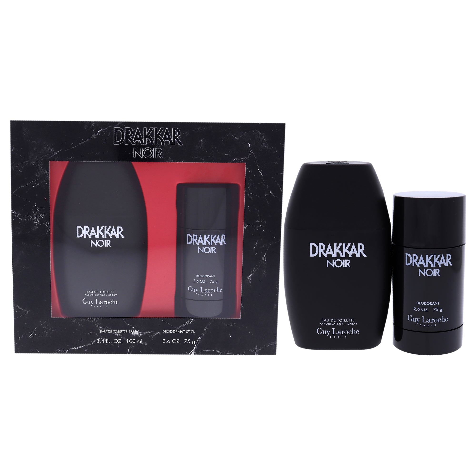 Guy Laroche Drakkar Noir 2 pc Gift Set-Thefragrancemart.com