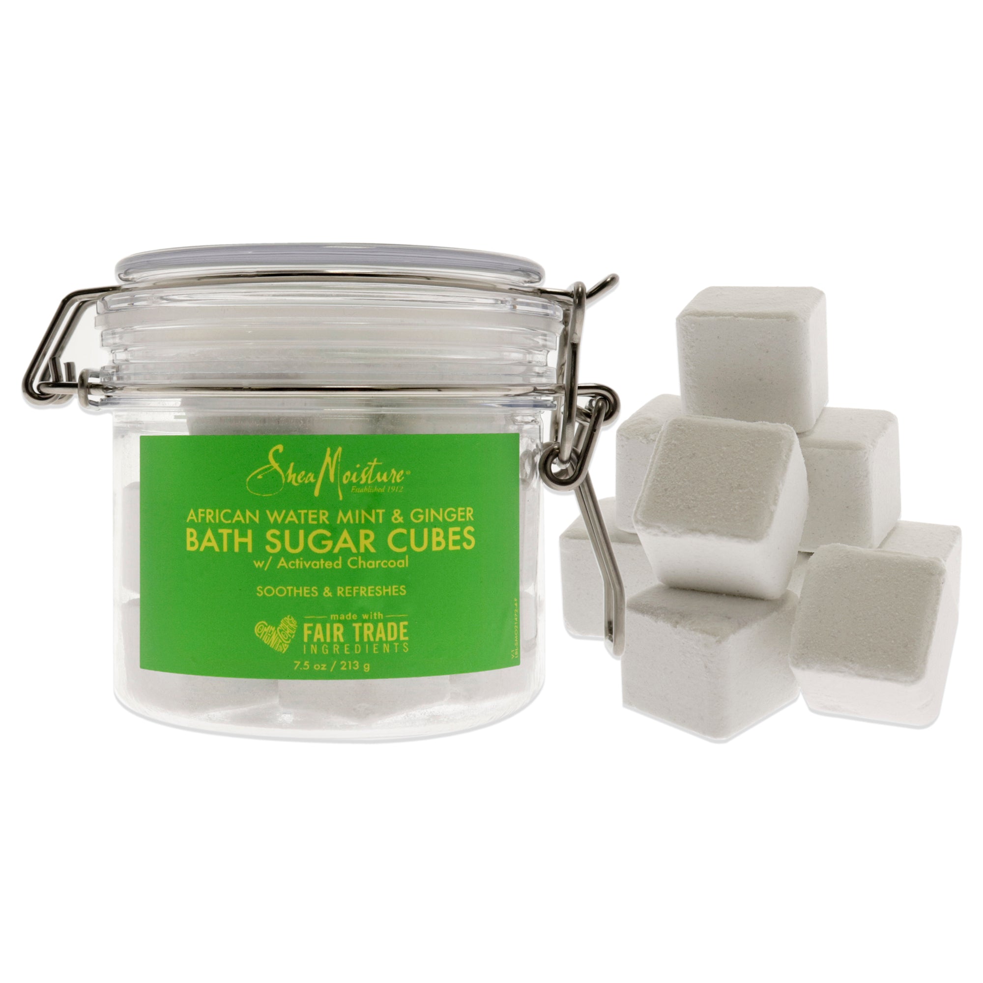 Shea Moisture African Water Mint and Ginger Bath Sugar Cubes -Thefragrancemart.com