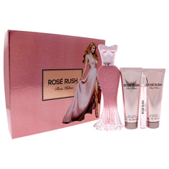 Paris Hilton Rose Rush 4 Pc Gift Set-Thefragrancemart.com