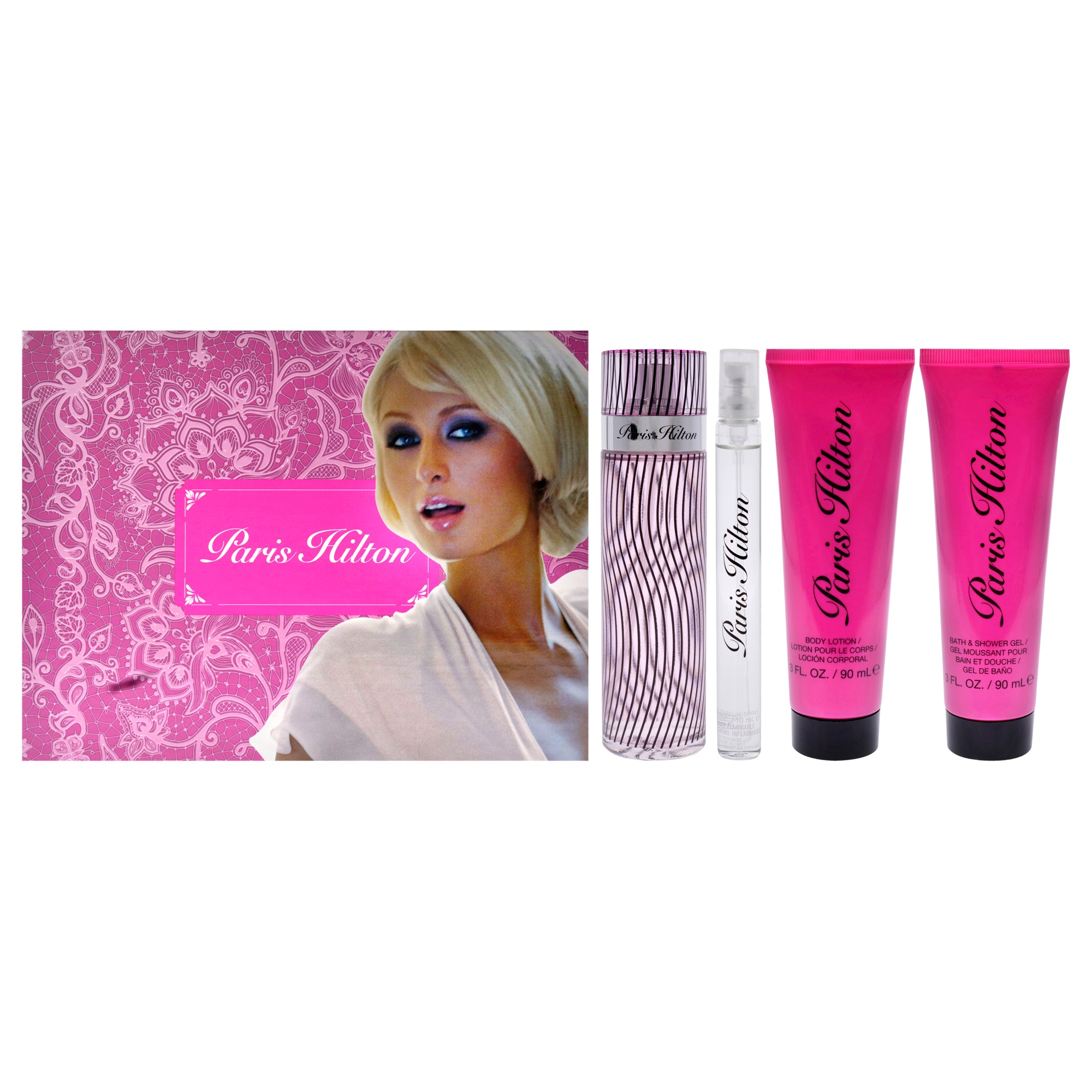 Paris Hilton 4 Pc Gift Set-Thefragrancemart.com