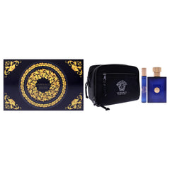 Versace Dylan Blue 3 Pc Gift Set-Thefragrancemart.com