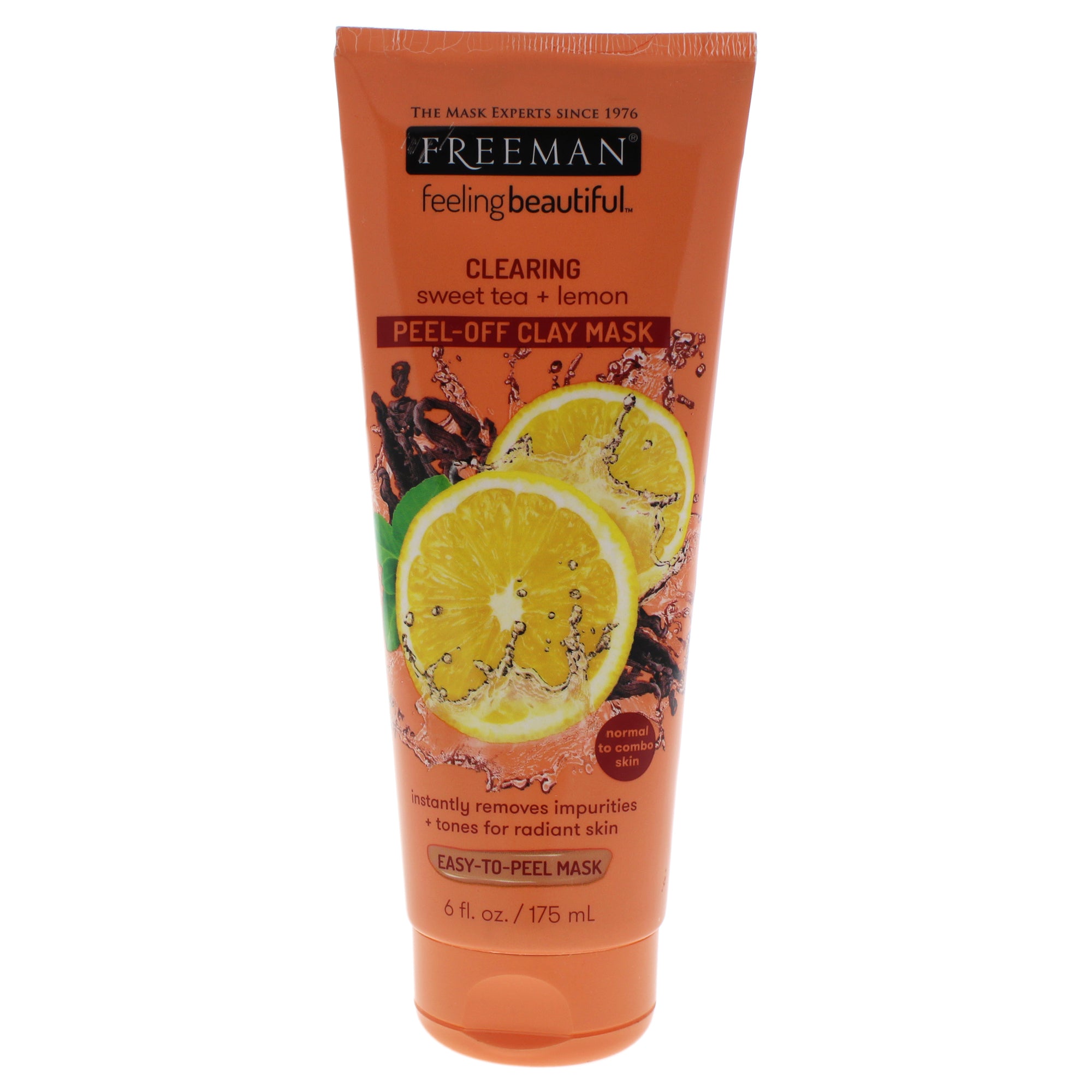 Freeman Feeling Beautiful Clearing Peel-Off Clay Mask Sweet Tea and Lemon -Thefragrancemart.com