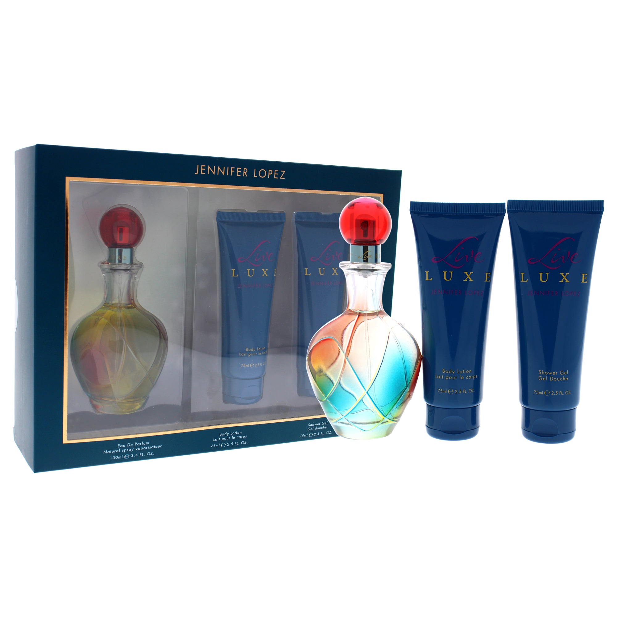 Jennifer Lopez Live Luxe 3 Pc Gift Set-Thefragrancemart.com