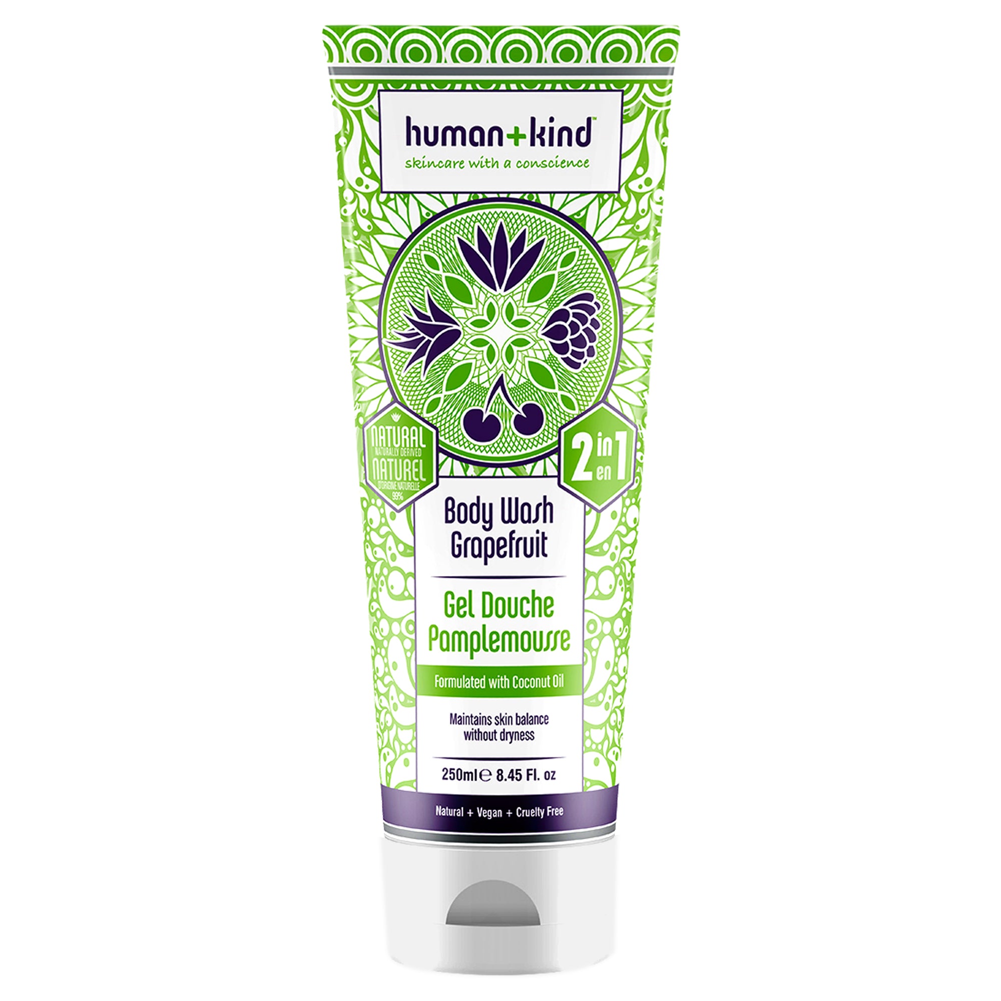 Human+Kind Body Wash - Grapefruit -Thefragrancemart.com