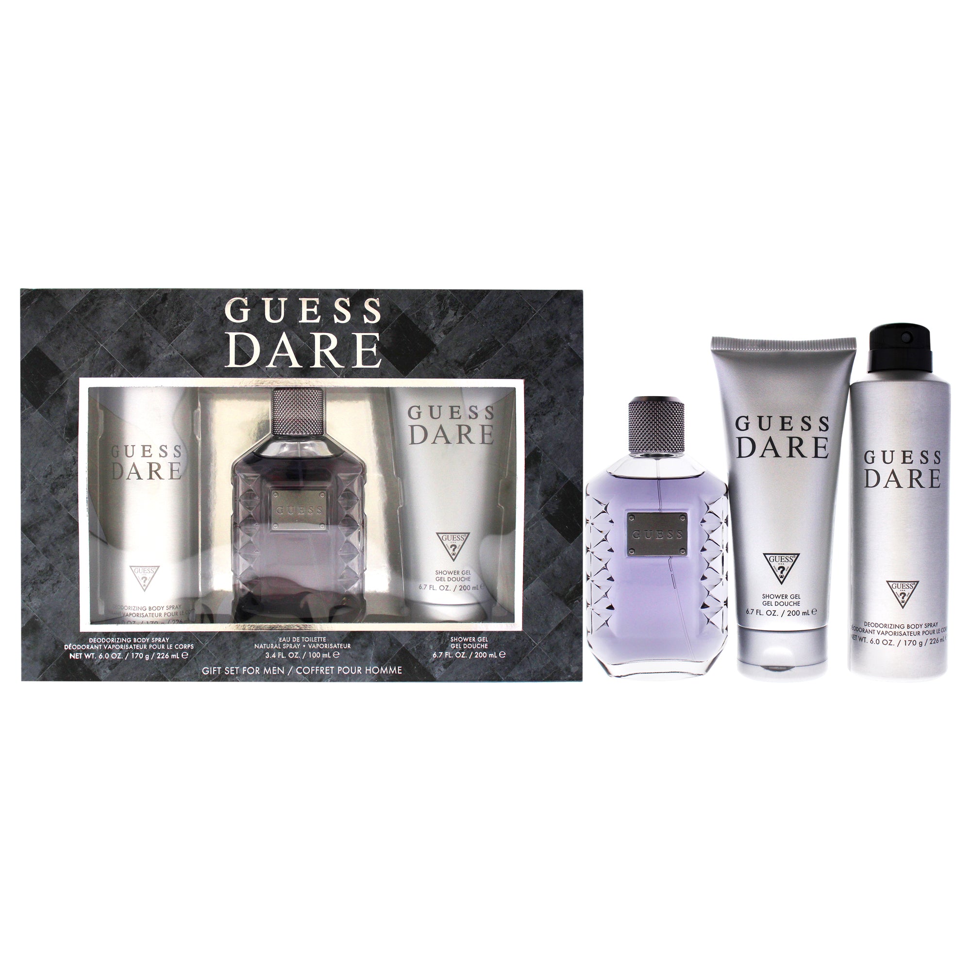Guess Dare 3 Pc Gift Set-Thefragrancemart.com