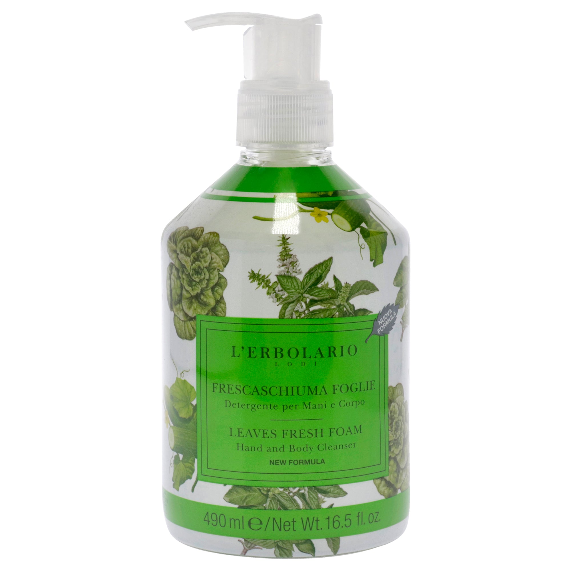 LErbolario Leaves Fresh Foam Hand and Body Cleanser -Thefragrancemart.com