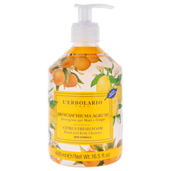 LErbolario Citrus Fresh Foam Hand and Body Cleanser -Thefragrancemart.com