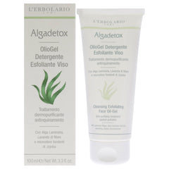 LErbolario Cleansing Exfoliating Face Oil-Gel - Algadetox -Thefragrancemart.com