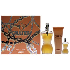 Jean Paul Gaultier Classique 3 Pc Gift Set-Thefragrancemart.com