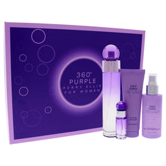 Perry Ellis 360 Purple 4 Pc Gift Set-Thefragrancemart.com