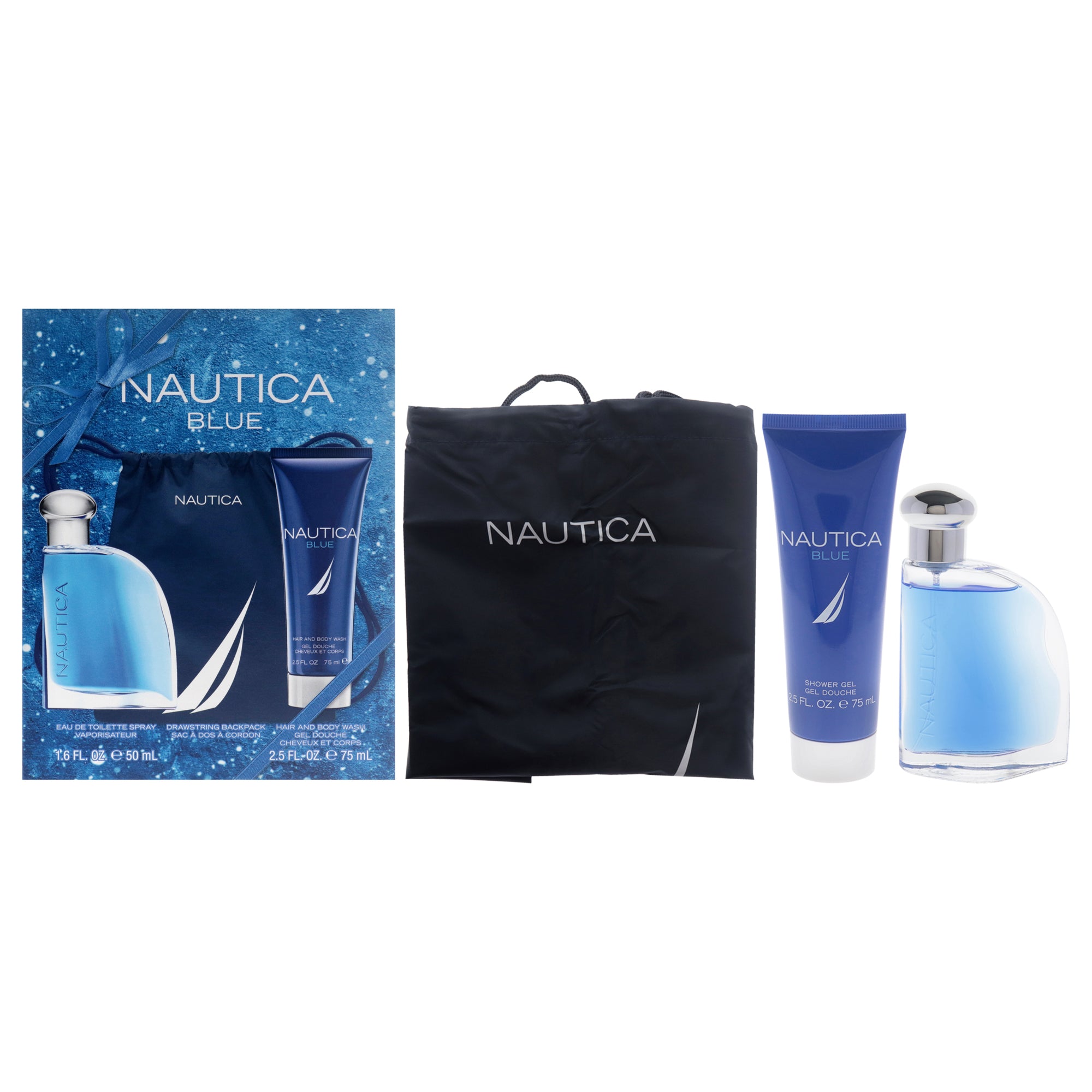 Nautica Blue 3 Pc Gift Set-Thefragrancemart.com
