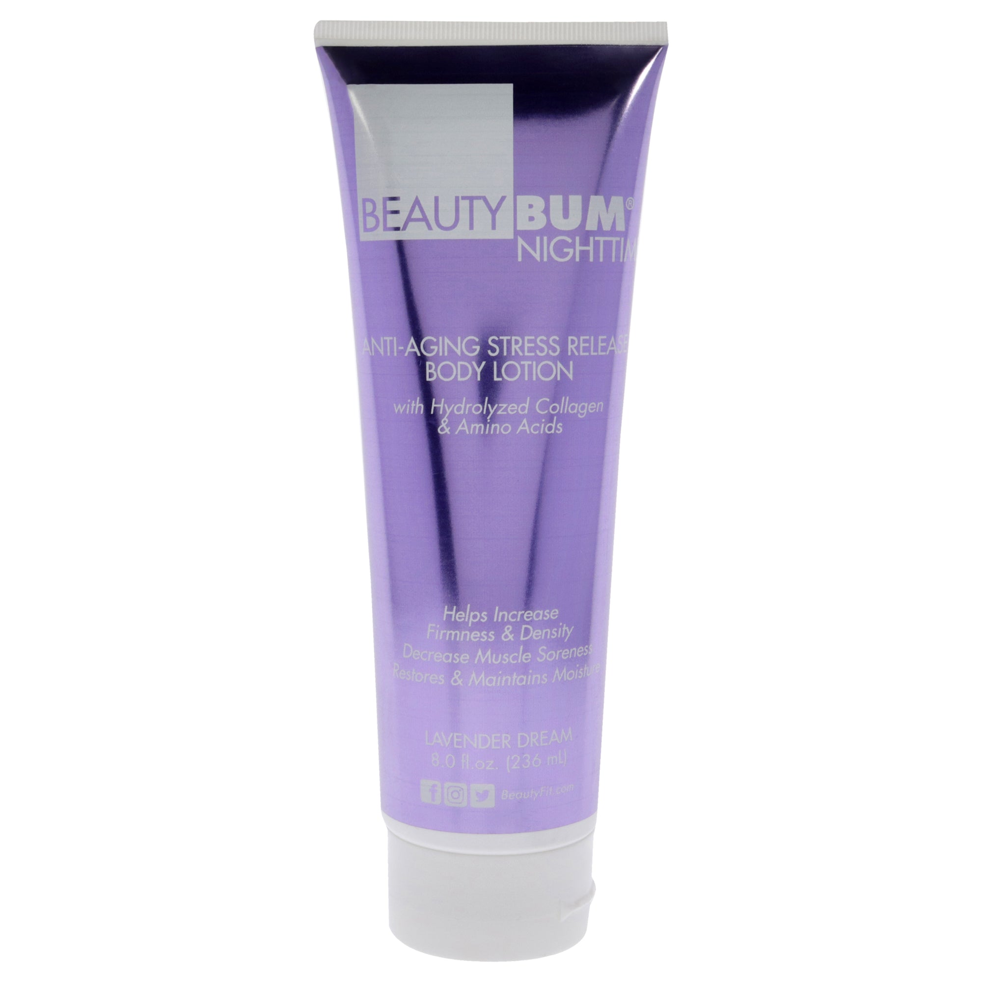 BeautyFit BeautyBum NightTime Anti-Aging Stress Release Body Lotion - Lavender Dream -Thefragrancemart.com