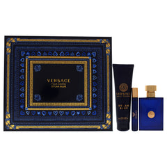 Versace Dylan Blue 3 Pc Gift Set-Thefragrancemart.com