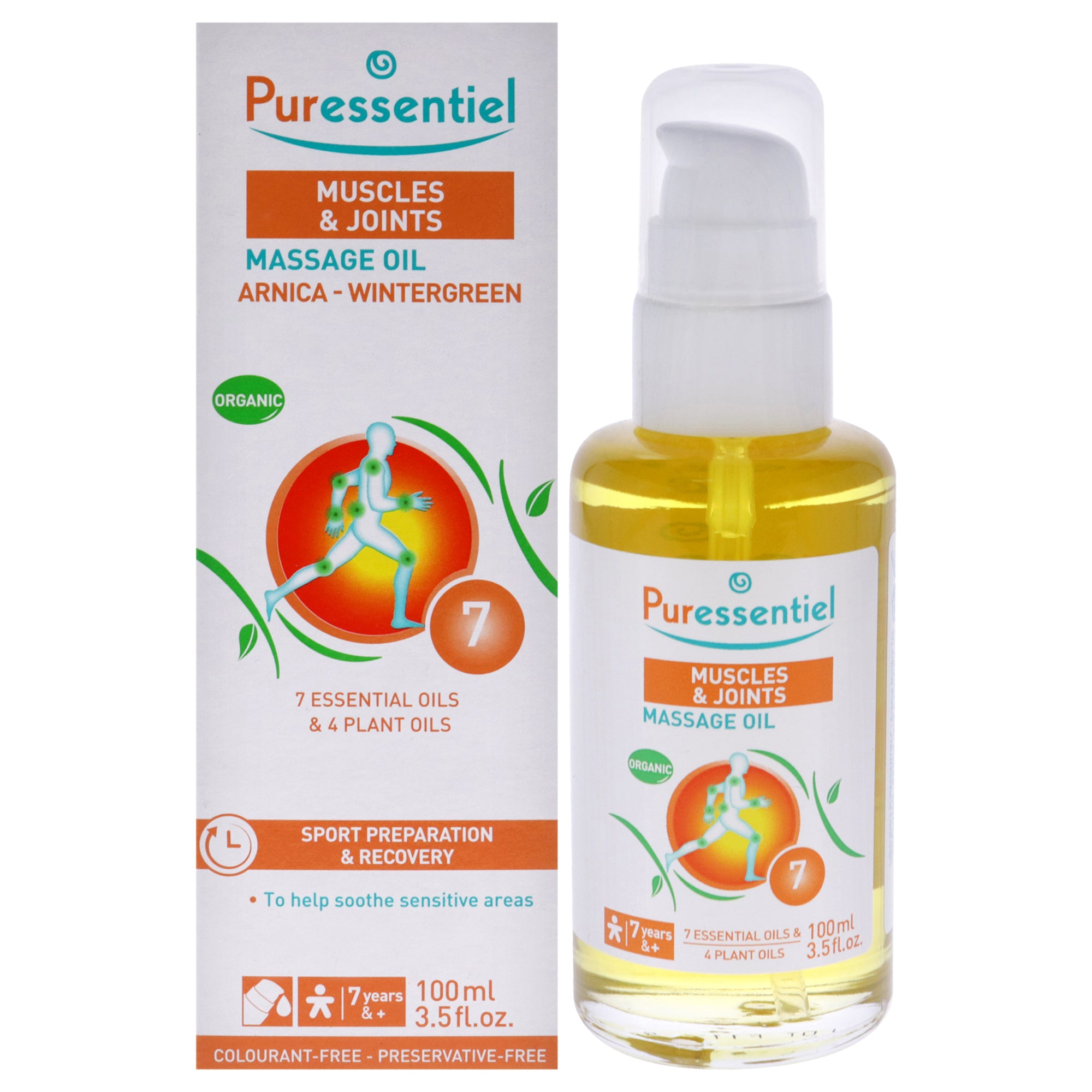 Puressentiel Muscle Relaxing Organic Massage Oil - Arnica and Wintergreen -Thefragrancemart.com