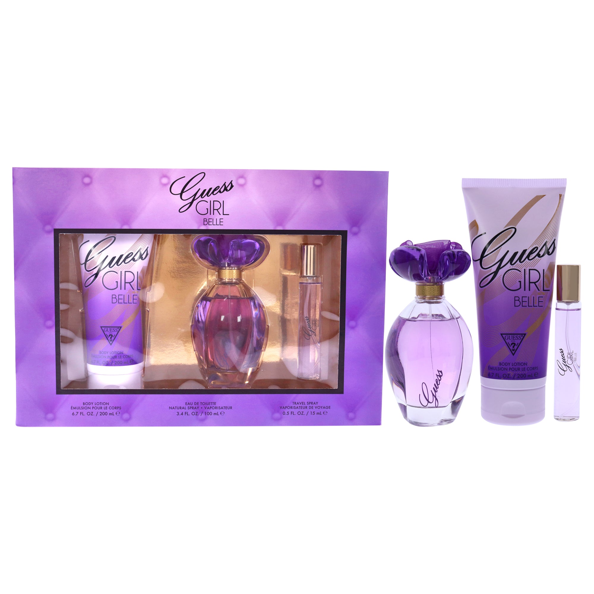 Guess Girl Belle 3 Pc Gift Set-Thefragrancemart.com