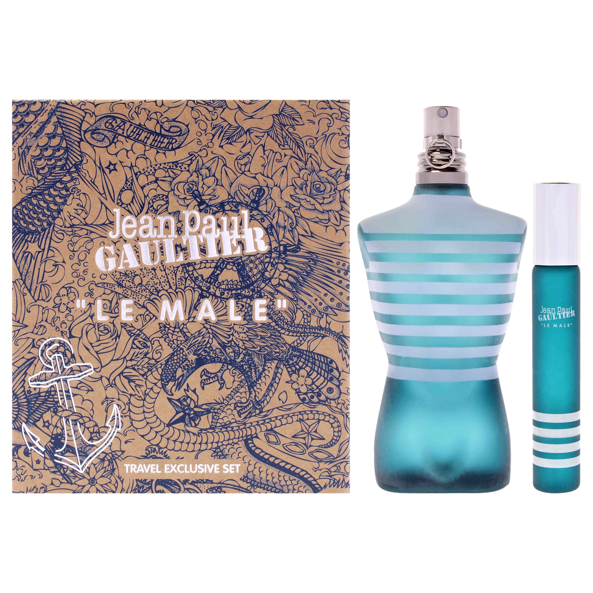 Jean Paul Gaultier Le Male 2 Pc Gift Set-Thefragrancemart.com