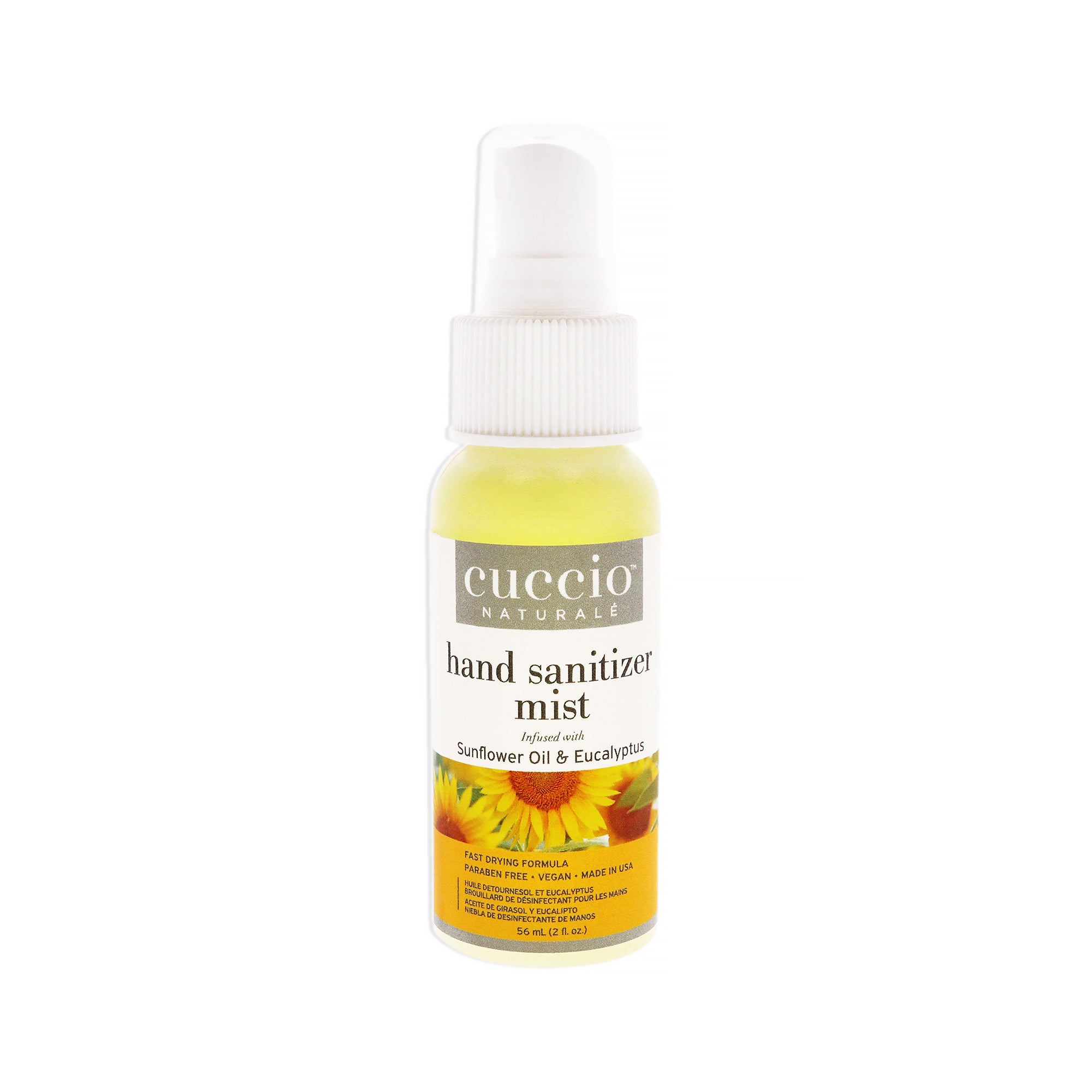 Cuccio Naturale Hand Sanitizer Mist - Sunflower Oil and Eucalyptus -Thefragrancemart.com