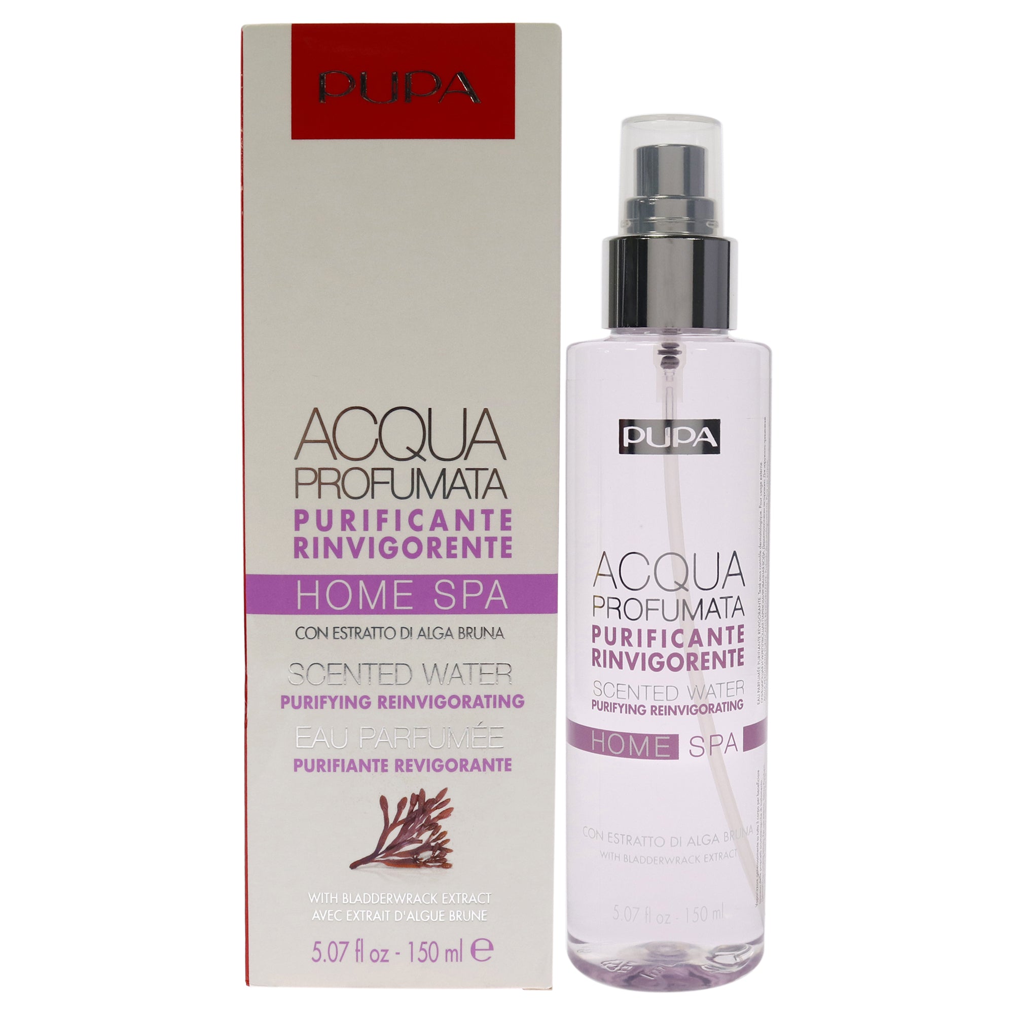 Pupa Milano Home Spa Purifying and Rinvigorating Scented Water - Bladderwrack Extract -Thefragrancemart.com