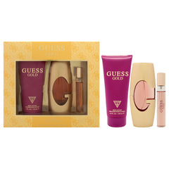 Guess Gold 3 Pc Gift Set-Thefragrancemart.com