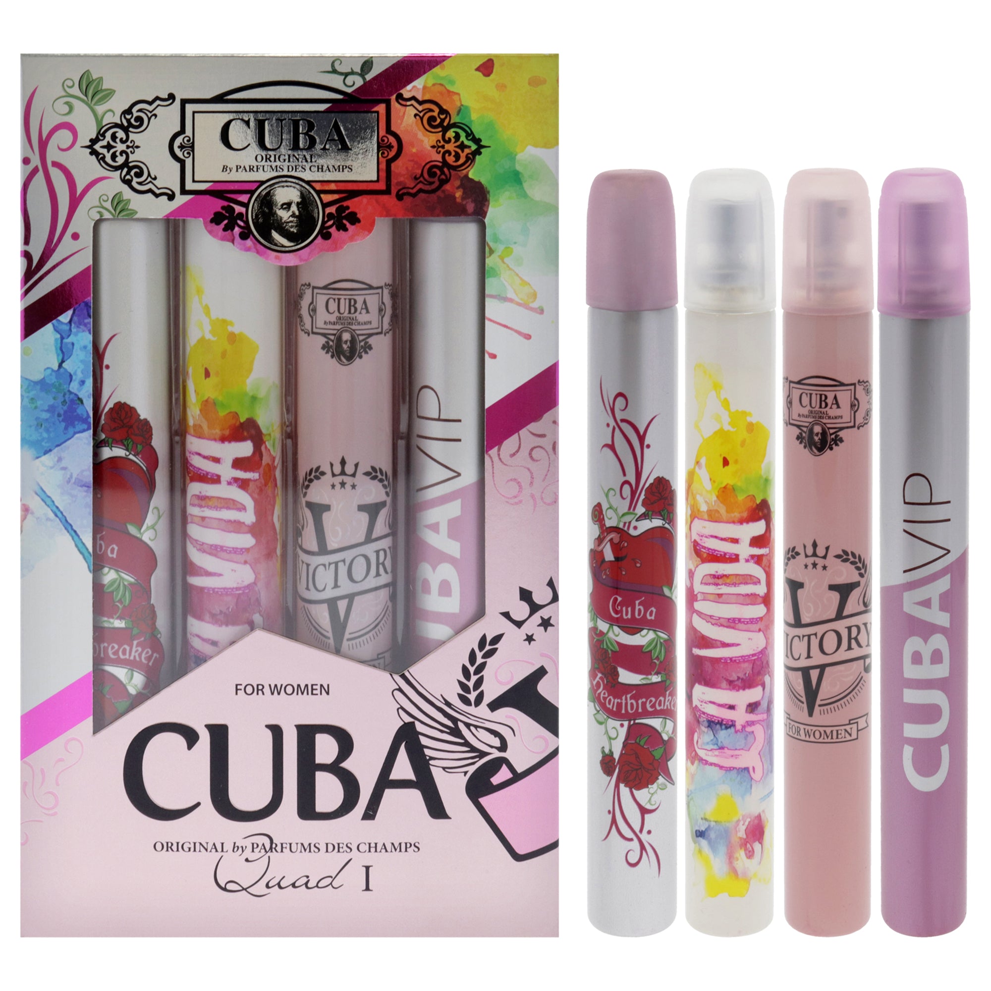 Cuba Quad I 4 Pc Gift Set-Thefragrancemart.com