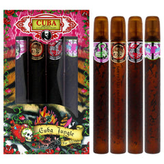 Cuba Jungle 4 Pc Gift Set-Thefragrancemart.com