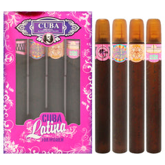 Cuba Latino Collection 4 Pc Gift Set-Thefragrancemart.com