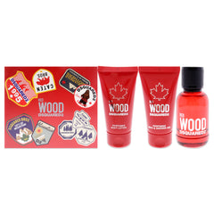 Dsquared2 Red Wood 3 Pc Gift Set-Thefragrancemart.com