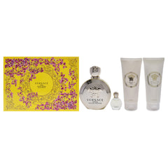 Versace Eros 4 Pc Gift Set-Thefragrancemart.com