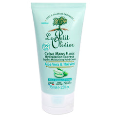 Le Petit Olivier Express Moisturizing Hand Cream - Aloe Vera and Green Tea -Thefragrancemart.com