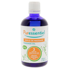 Puressentiel Organic Massage Oil with 3 Organic Vegetable Oils -Thefragrancemart.com
