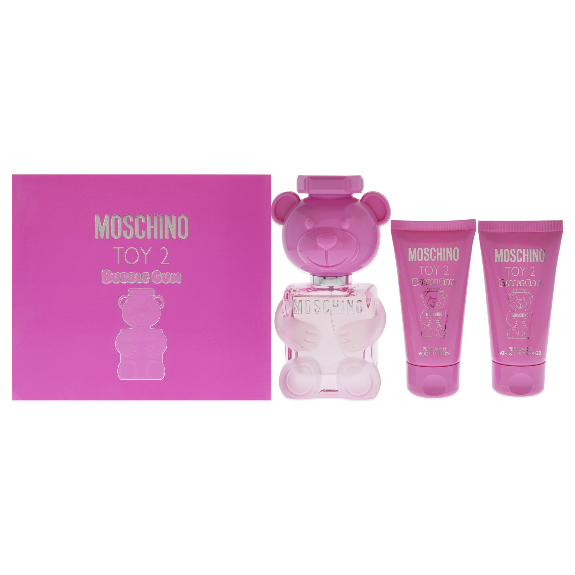 Moschino Toy 2 Bubble Gum 3 Pc Gift Set-Thefragrancemart.com