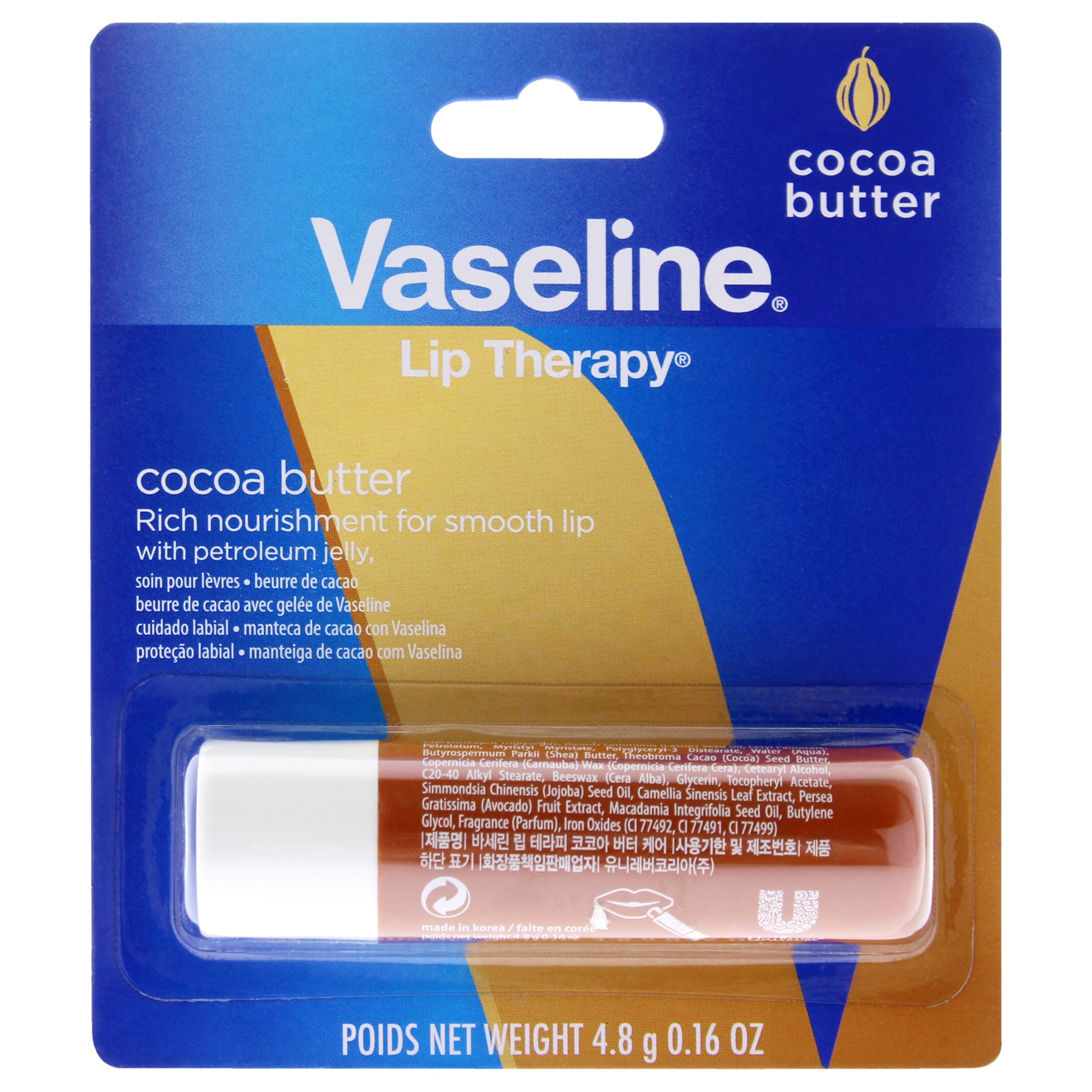 Vaseline Lip Therapy Petroleum Jelly - Cocoa -Thefragrancemart.com