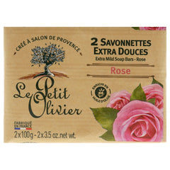 Le Petit Olivier Extra Mild Soaps - Rose -Thefragrancemart.com
