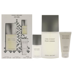 Issey Miyake Leau Dissey Pour Homme 3 Pc Gift Set-Thefragrancemart.com